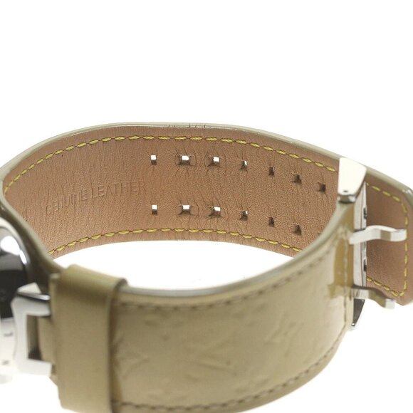 LOUIS VUITTON Tambour Q1212 Date beige Dial Quartz Ladies Watch_844149 - Picture 8 of 11